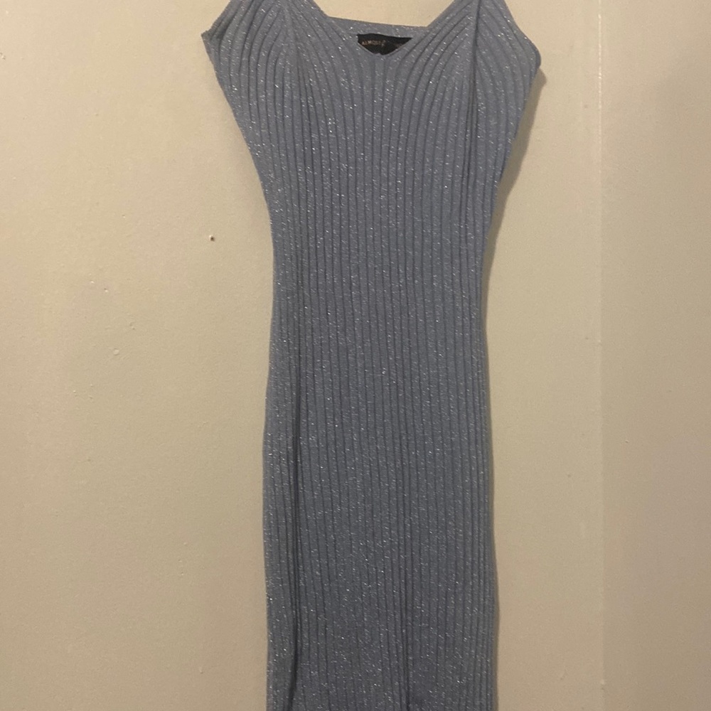 Blue Sparkly (Glittery) Dress